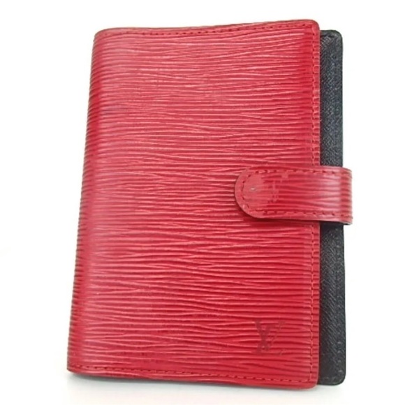 Louis Vuitton Candy Apple Red Leather Day Planner - 5.5”x4” - Picture 1 of 12